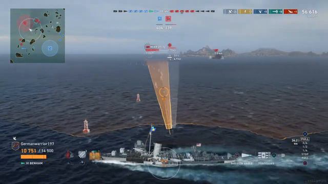 World of Warships: Legends HOW TO BENHAM, stop playing with your food. 128k DMG смотреть онлайн