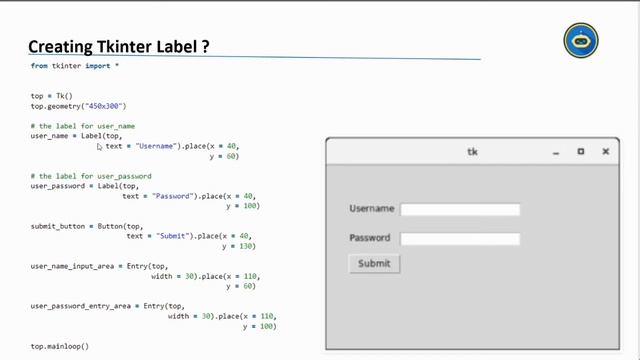 Tkinter Labels | Python Tkinter Tutorial For Beginners In Hindi | Python Tkinter Full Course смотреть онлайн