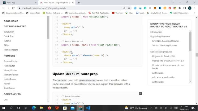 Switch is not exported from react-router-dom |failed to compile|| FixError? смотреть онлайн
