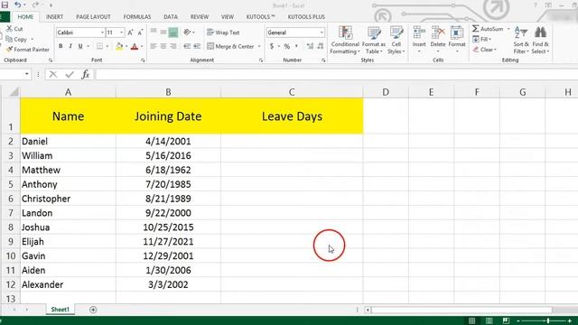 Kutools For Excel | How To Calculate Annual Leave In Excel ? смотреть онлайн
