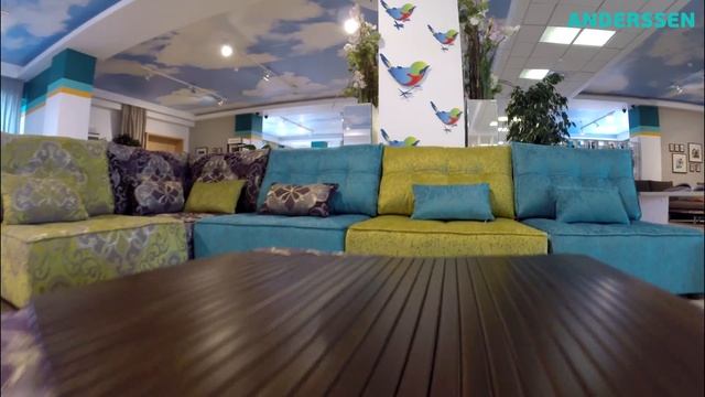 Фирменный салон мягкой мебели при фабрике ANDERSSEN смотреть онлайн