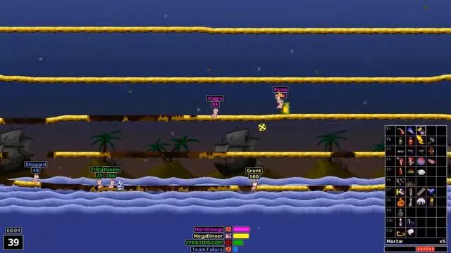 Worms Armageddon Multiplayer Online - Game #3 смотреть онлайн