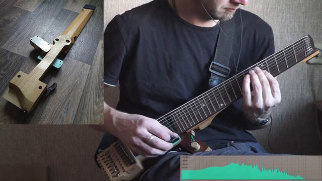 Handmade travel 8 string guitar смотреть онлайн