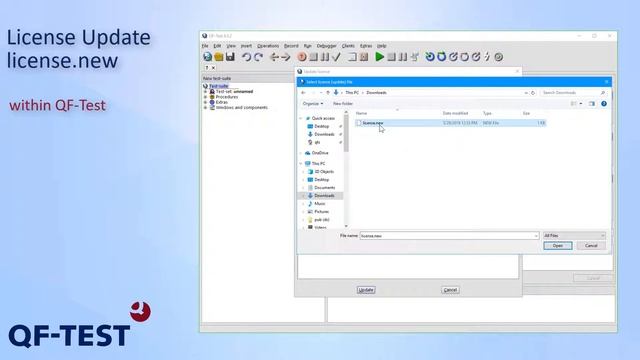 How to update a QF-Test license with the license.new file? смотреть онлайн