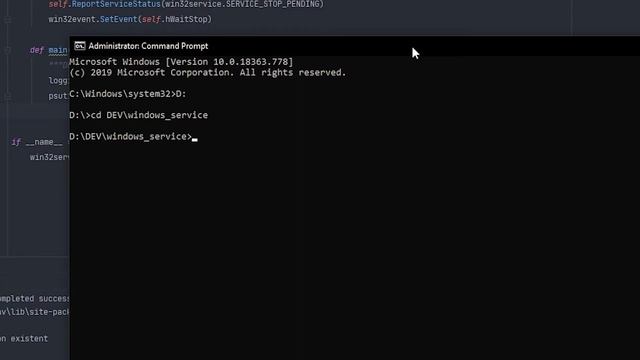 Python: Installing Windows Service смотреть онлайн