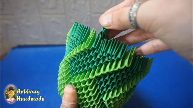 3d origami urn flower pot tutorial | DIY paper urn flower pot home decoration idea смотреть онлайн