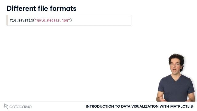 Saving your Visualizations | Matplotlib смотреть онлайн