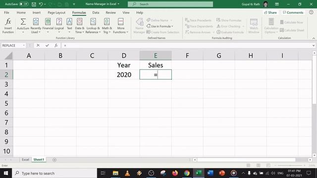 Name Manager in Excel смотреть онлайн