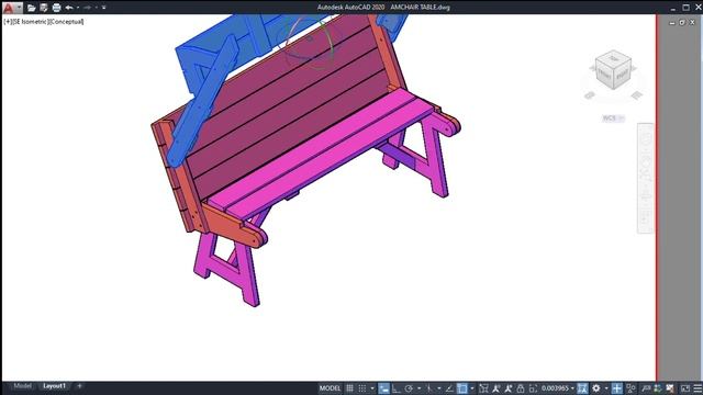 Autodesk AutoCAD 2020 AMCHAIR TABLE dwg 2020 05 30 12 58 34 смотреть онлайн