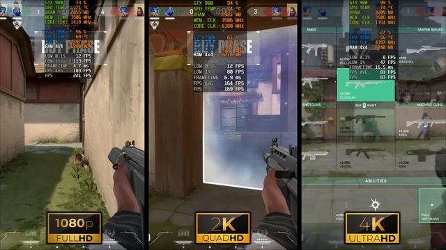 Valorant | 1080p vs 1440p vs 2160 | GTX 980 | i7 4790K | 16GB RAM | 256GB SSD смотреть онлайн