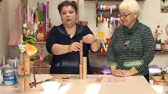 Домашние идеи 10.11.16. Вазочка из картонных трубок смотреть онлайн