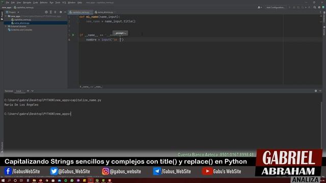 Capitalizando Strings sencillos y complejos con title() y replace() en Python смотреть онлайн