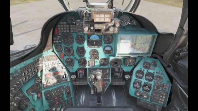 DCS World. Ми-24. Запуск, выруливание, полёт по кругу, посадка. смотреть онлайн