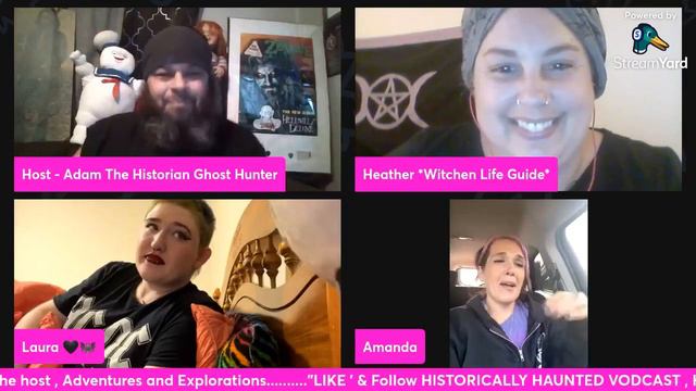HISTORICALLY HAUNTED VODCAST - EP . # 24 ~ Amanda & Laura of 2 WITCHES AND SPOOKY SPIRITS Podcast смотреть онлайн