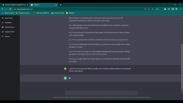 Using ChatGPT to Write a Movie Script смотреть онлайн