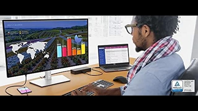 Dell U2722D - 27-inch QHD (2560 X 1440) 16:9 UltraSharp Monitor With Comfortview Plus, 60Hz...
