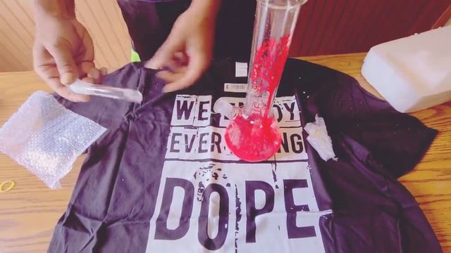 Hand-crafted Leaf Glass Beaker Bong Unboxing!!! *Brand New* смотреть онлайн