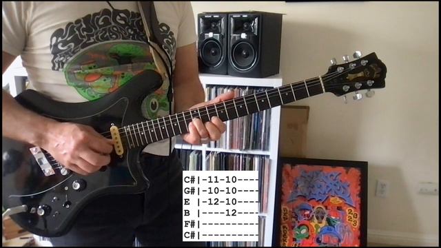 How To Play King Gizzard Crumbling Castle Guitar Intro Tab Tutorial #1 смотреть онлайн
