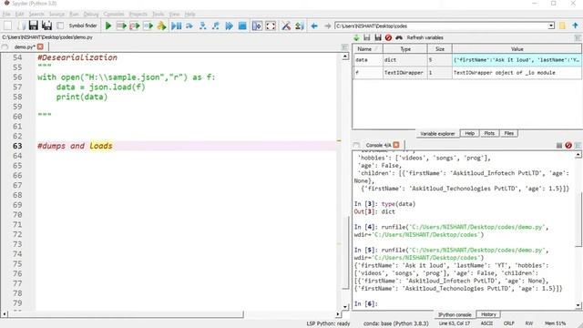 Lecture - 42 - Working with JSON Data using Python | JSON data from server | Python Intermediate | смотреть онлайн