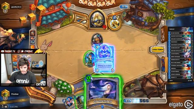 Secret Mage - Saviors of Uldum Day 1 | Firebat Hearthstone смотреть онлайн