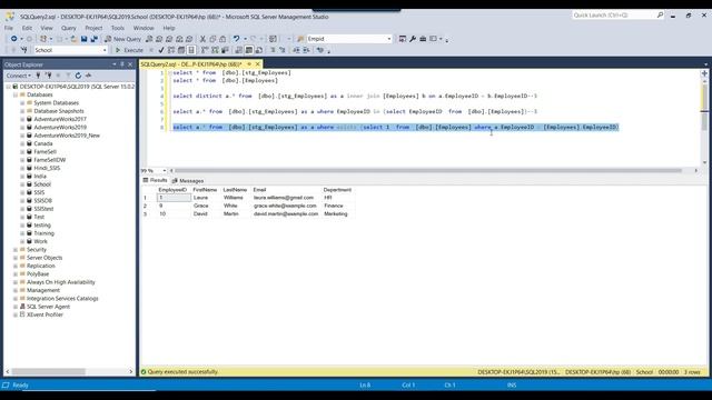 59 Exists operator in SQL Server смотреть онлайн