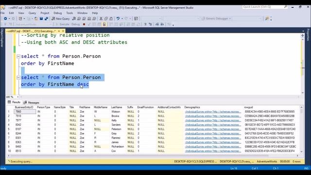 order by clause in sqlserver with examples смотреть онлайн