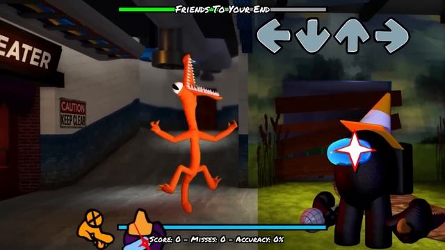 Rainbow Friends VS Among Us - Friday Night Funkin' (Roblox Rainbow Friends) (VS Impostor) смотреть онлайн