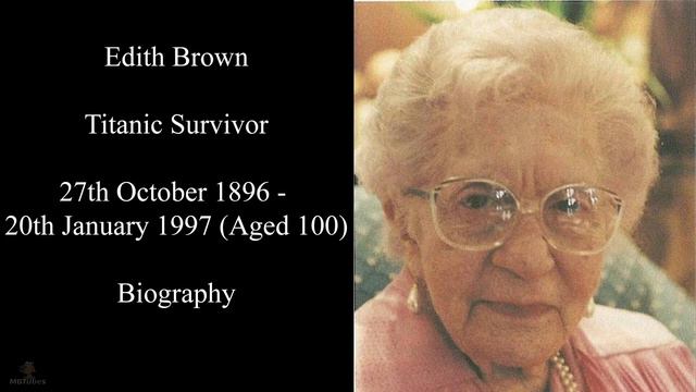 Titanic Passengers | Edith Brown Haisman Biography | Titanic Second Class Survivor