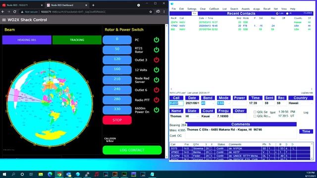 Node Red rotor flow with N1MM+ and AC Log integration смотреть онлайн