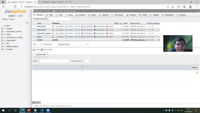 cara menggunakan php artisan migrate смотреть онлайн