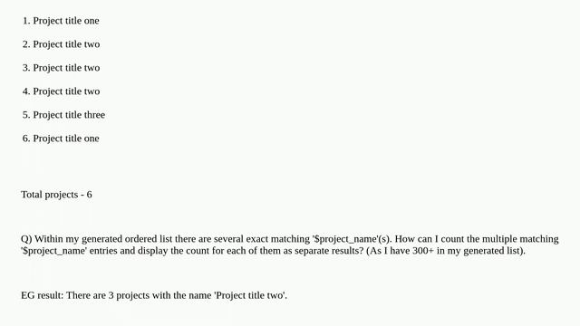 Count the number of matching post names in foreach loop смотреть онлайн