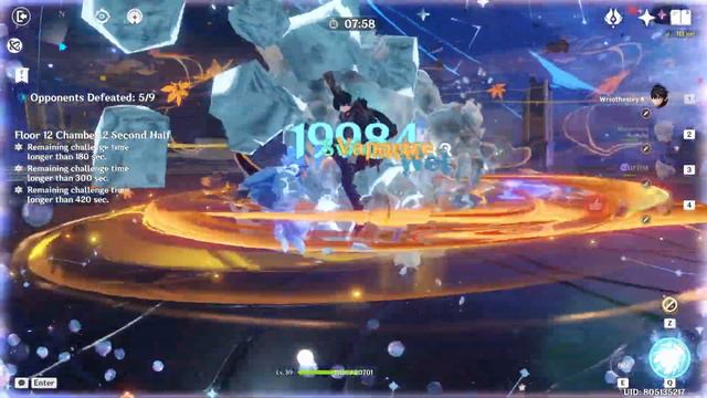 C3 Lisa x C0 Wriothesley | New! Spiral Abyss 4.3 | Genshin Impact | Floor 12 9 Stars смотреть онлайн