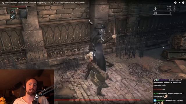 Bloodborne Remastered FINALLY Happening!? | Asmongold Reacts смотреть онлайн