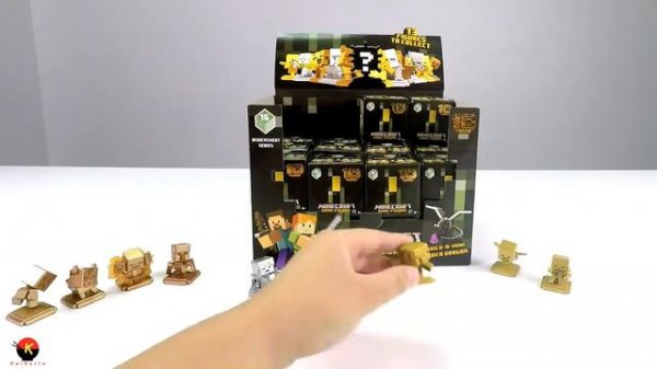 Minecraft Mini Figures: Achievement Series 16 - COMPLETE SET with Bonus Build-A-Mini Ender Dragon!