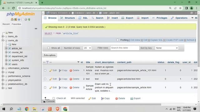 Simple College Website in PHP My SQL with source code смотреть онлайн
