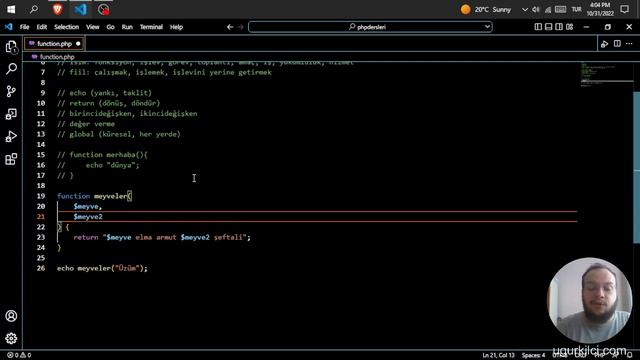 PHP FUNCTION KULLANIMI ? PHP Dersleri смотреть онлайн