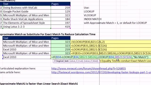 Approximate Match & Sorting To Reduce Exact Match Calculation Time VLOOKUP WEEK #4 смотреть онлайн