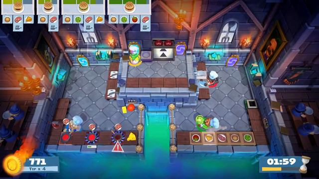 Overcooked 2 Level 3-4 4 stars 4 Player Co-op (Completed) смотреть онлайн