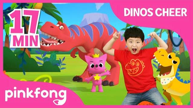 Baby T-Rex and more | Dinosaur T-Rex Songs | +Compilation | Pinkfong Songs for Children смотреть онлайн