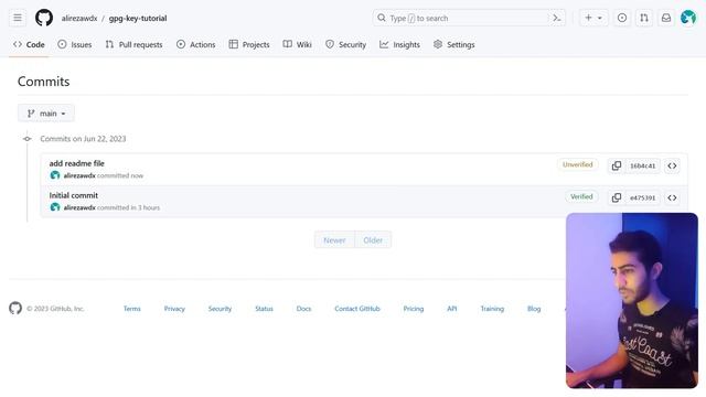 ثبت GPG key در github برای وریفای کردن sign смотреть онлайн