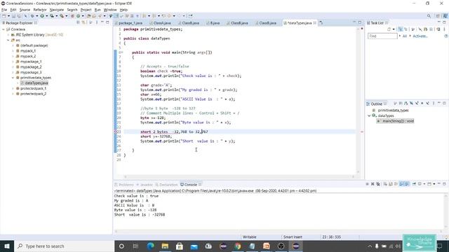 Java Data Types with Examples II Java II Core Java II Automation with Selenium смотреть онлайн