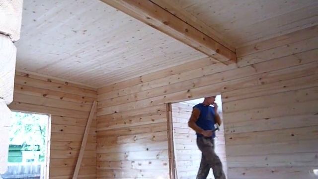 Утепление потолка в доме из профилированного бруса смотреть онлайн