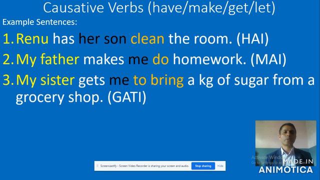 Subject- English Grammar, Topic- Causative Verbs (Part-1) for every English learner смотреть онлайн