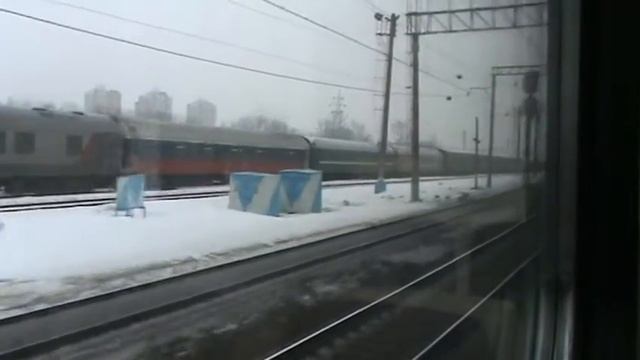 От Киевского вокзала до пл. Матвеевская на ЭД4М-0345 смотреть онлайн