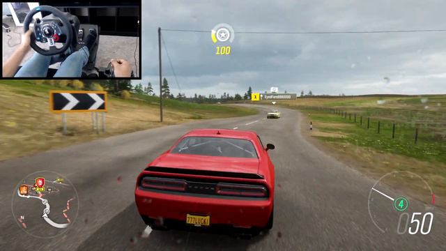 Dodge Challenger SRT Hellcat 1,000HP - Forza Horizon 4 (Steering Wheel + Shifter) Gameplay смотреть онлайн