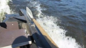 Лодка из ПНД под мотором 9,8 л.с.