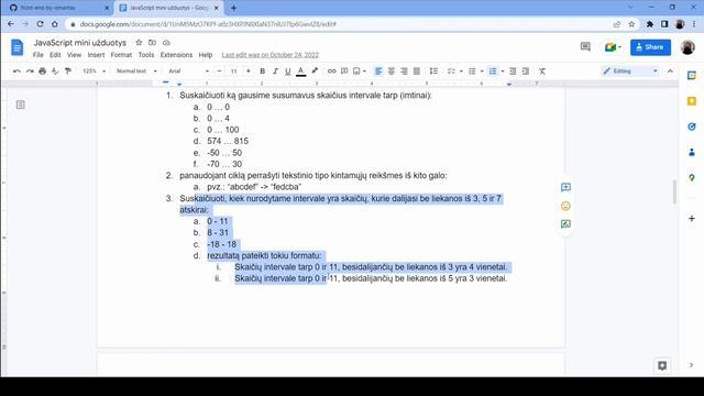 JavaScript intro: atvikštinis tekstas, skaičių be liekanos kiekis intervale- 42 grupė (39) смотреть онлайн