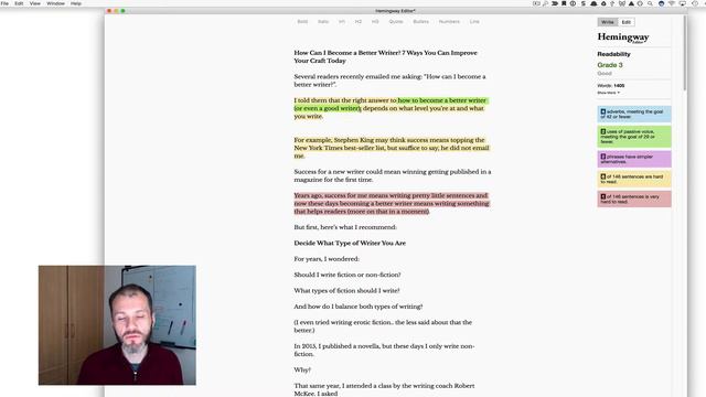 How to Use Hemingway Editor for Self-Editing Your Writing смотреть онлайн