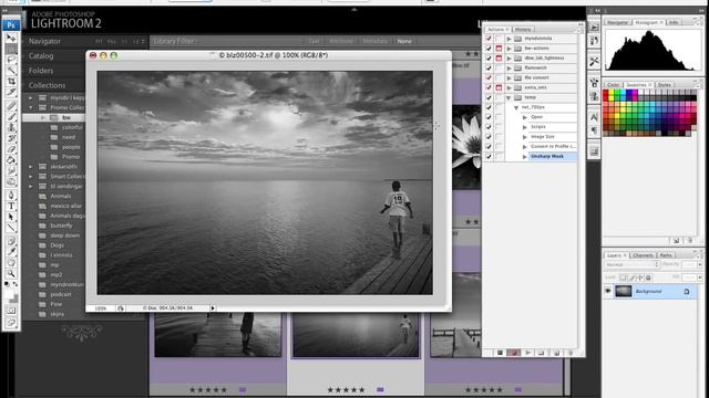 creatting action and batch action in photoshop смотреть онлайн