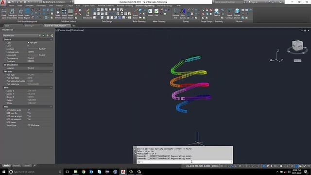 Promine AutoCAD Tip of the Week: Flatten Command смотреть онлайн